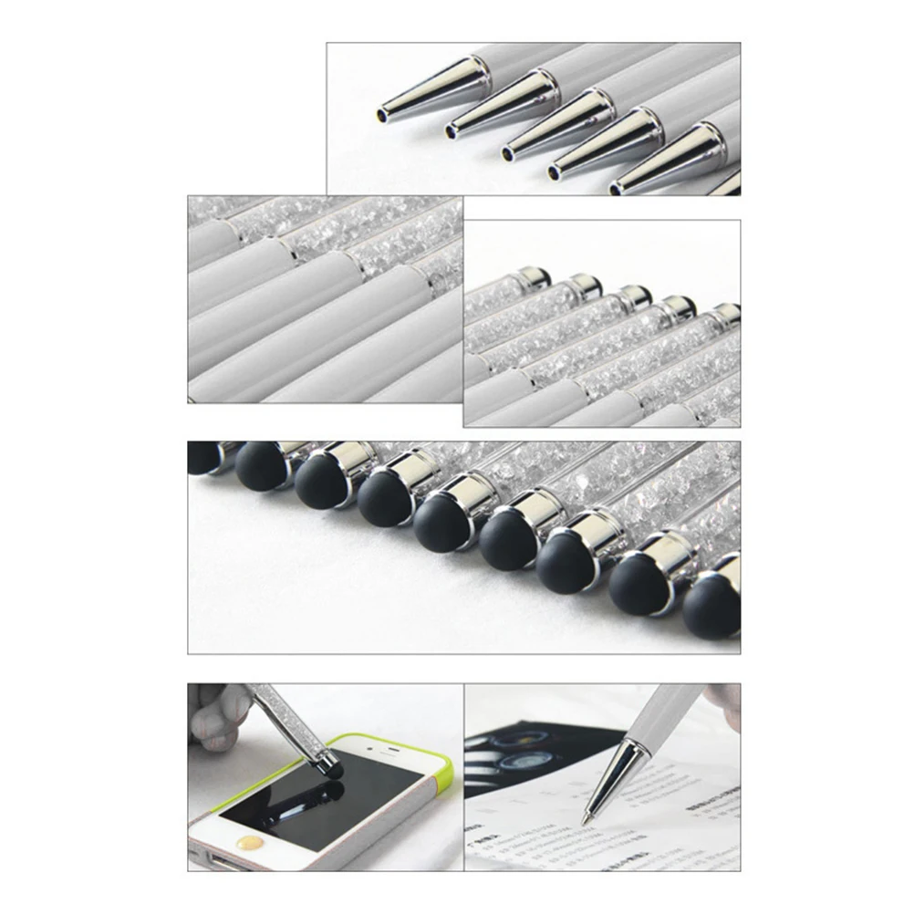 2pcs Stylus Pens Crystal Diamond Multi-Function Slim Touch Screen Retractable Ballpoint Pens For Capacitive Devices
2pcs Stylus Pens Crystal Diamond Multi-Function Slim Touch Screen Retractable Ballpoint Pens For Capacitive Devices