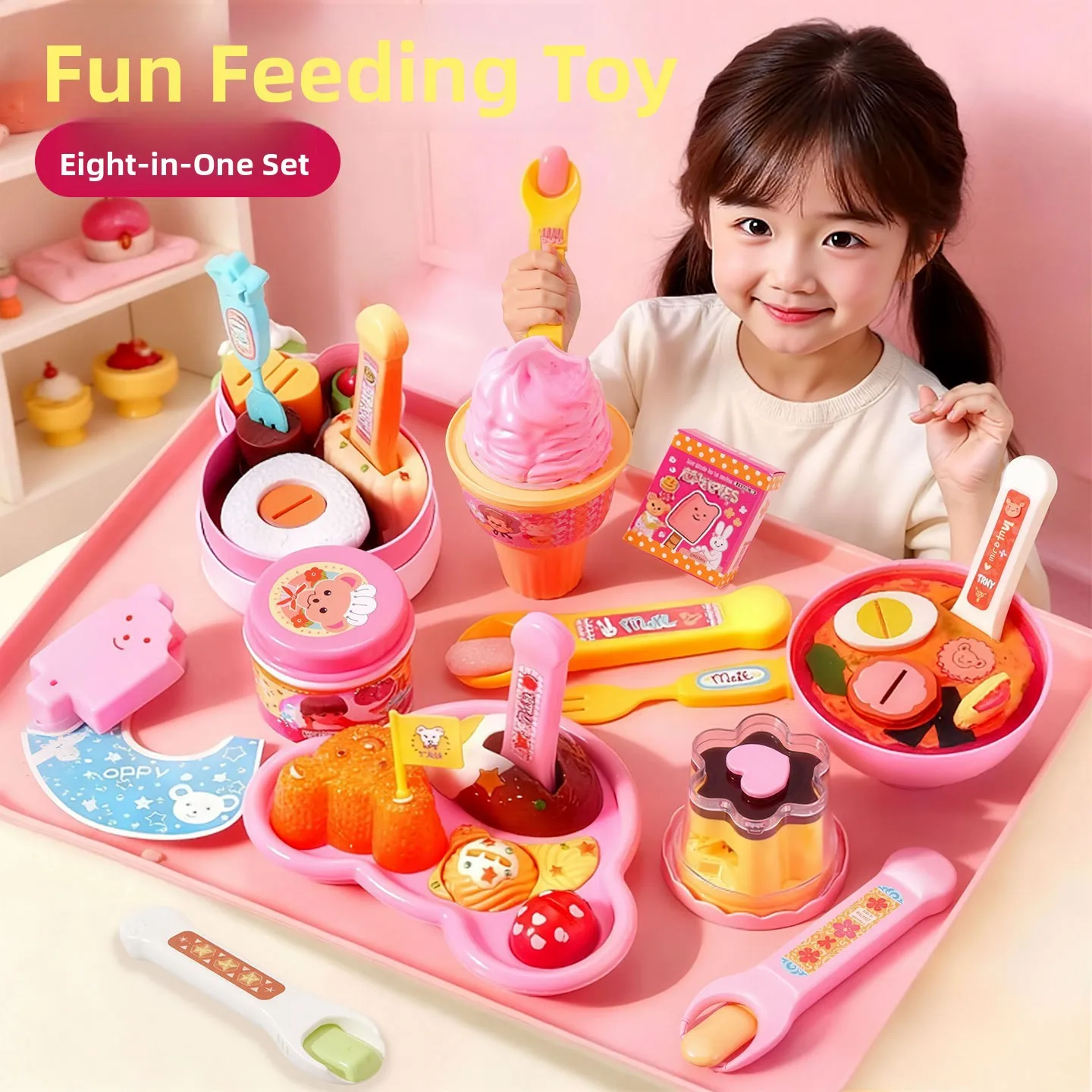 Игровой набор Mei Lu Pudding: Ланч-бокс с раменом для девочек, развивающий воображение, подарок на день рождения для девочек 3-6 лет
Игровой набор Mei Lu Pudding: Ланч-бокс с раменом для девочек, развивающий воображение, подарок на день рождения для девочек 3-6 лет