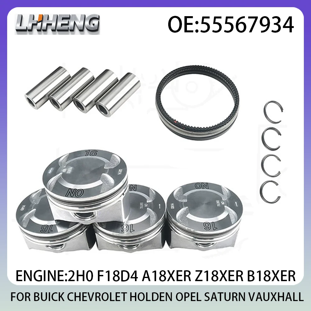 Engine Parts PISTON & RINGS Kit For BUICK CHEVROLET HOLDEN OPEL SATURN VAUXHALL 1.8L 1.8 L T L4 GAS 2004-2019 2H0 F18D4 55567934
Engine Parts PISTON & RINGS Kit For BUICK CHEVROLET HOLDEN OPEL SATURN VAUXHALL 1.8L 1.8 L T L4 GAS 2004-2019 2H0 F18D4 55567934
