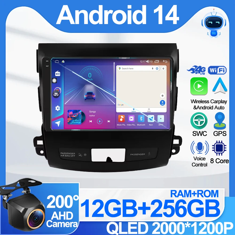 Car Radio For Mitsubishi Outlander 2006-2011 Peugeot 4007 Citroen C-Crosser Android Auto Multimedia GPS Player Carplay 2din DVD
Car Radio For Mitsubishi Outlander 2006-2011 Peugeot 4007 Citroen C-Crosser Android Auto Multimedia GPS Player Carplay 2din DVD