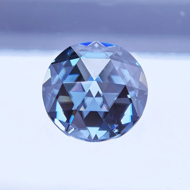 Moissanite Royal Blue Color Round Shape Double Faced Rose Cut Charm Beads for DIY Jewelry Making Materials with GRA Certificate
Moissanite Royal Blue Color Round Shape Double Faced Rose Cut Charm Beads for DIY Jewelry Making Materials with GRA Certificate