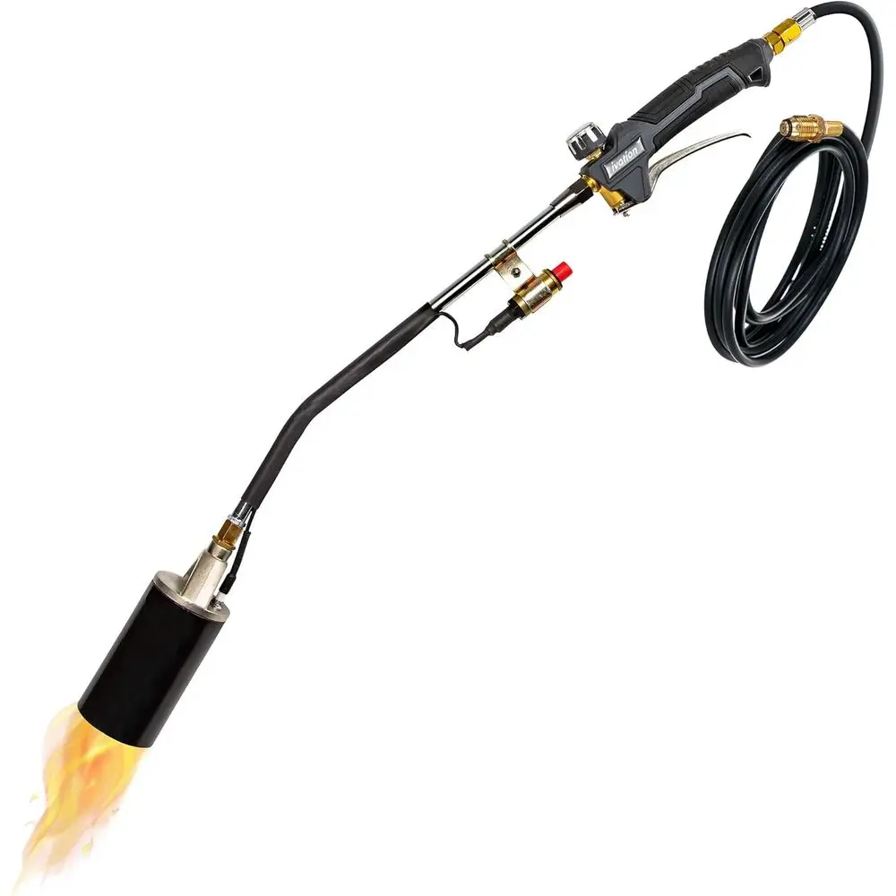 Gas-Powered 340K BTU Propane Torch, Adjustable Flame, 10ft Hose, Push-Button Ignition for Weeding, Welding, and More
Gas-Powered 340K BTU Propane Torch, Adjustable Flame, 10ft Hose, Push-Button Ignition for Weeding, Welding, and More
