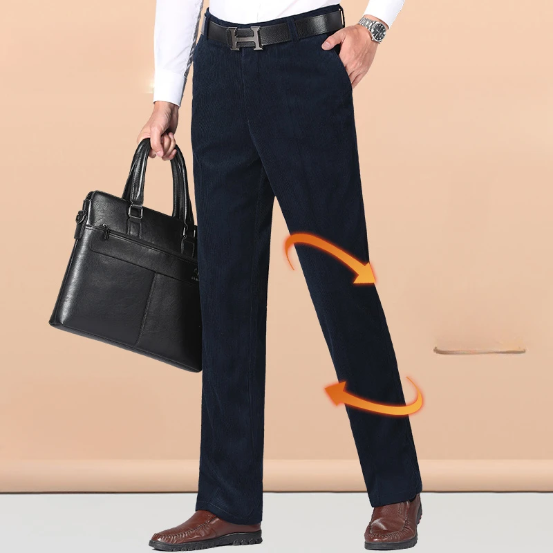 2023 Autumn Winter Men's New Fleece Corduroy Pants Male Fashion Thick Warm Stretch Trousers Male Solid Color Long Pants P391
2023 Autumn Winter Men's New Fleece Corduroy Pants Male Fashion Thick Warm Stretch Trousers Male Solid Color Long Pants P391