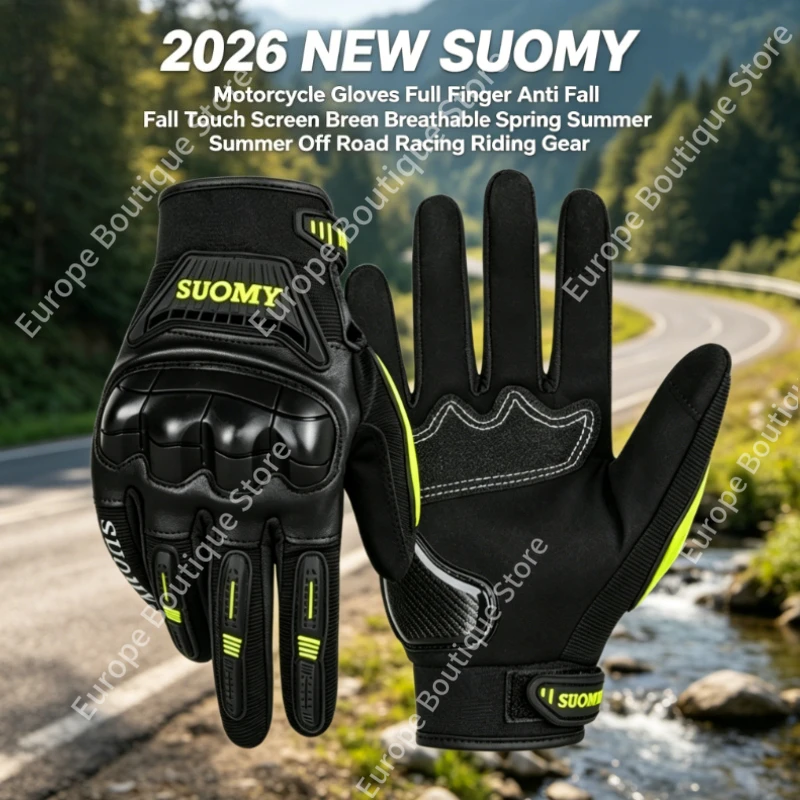 2026 New SUOMY Motorcycle Gloves Full Finger Anti Fall Touch Screen Breathable Spring Summer Off Road Racing Unisex Gear
2026 New SUOMY Motorcycle Gloves Full Finger Anti Fall Touch Screen Breathable Spring Summer Off Road Racing Unisex Gear