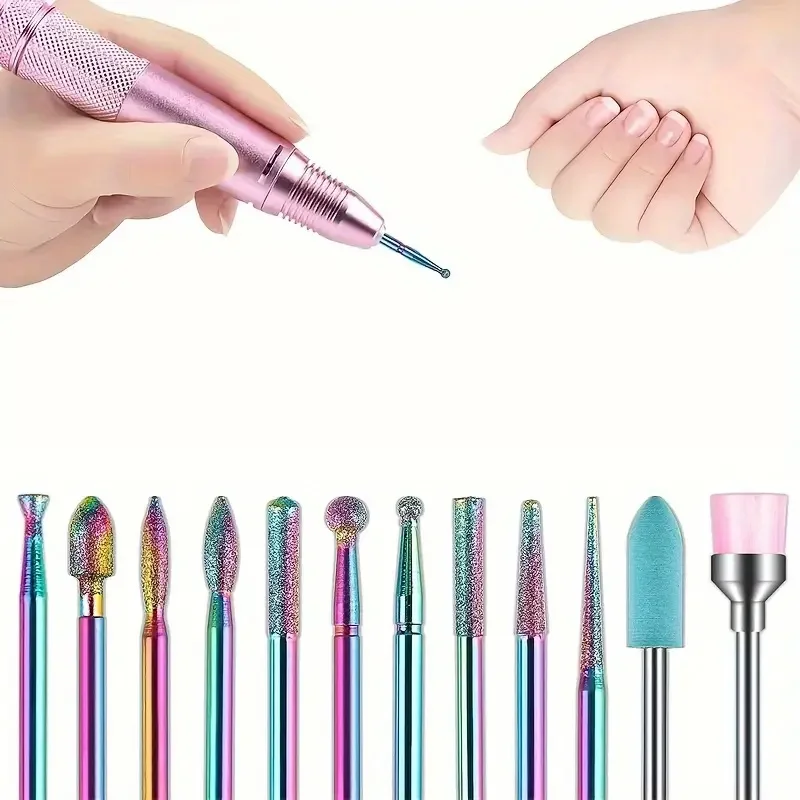 12pcs Nail Drill Bit Set With Case - Electric Manicure Filing Bits For Acrylic Gel Nails & Cuticle Care - sanding kit Tool
12pcs Nail Drill Bit Set With Case - Electric Manicure Filing Bits For Acrylic Gel Nails & Cuticle Care - sanding kit Tool
