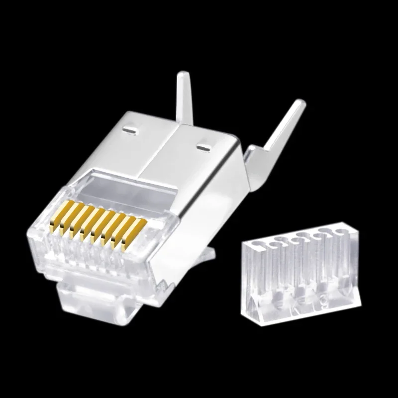 Разъем Ethernet CNCOB Ftp Cat6, двухкомпонентный сетевой кабель Rj45, кристаллическая головка с хвостовой гигабитной 8P8C, модульная компьютерная вилка, 100 шт.
Разъем Ethernet CNCOB Ftp Cat6, двухкомпонентный сетевой кабель Rj45, кристаллическая головка с хвостовой гигабитной 8P8C, модульная компьютерная вилка, 100 шт.