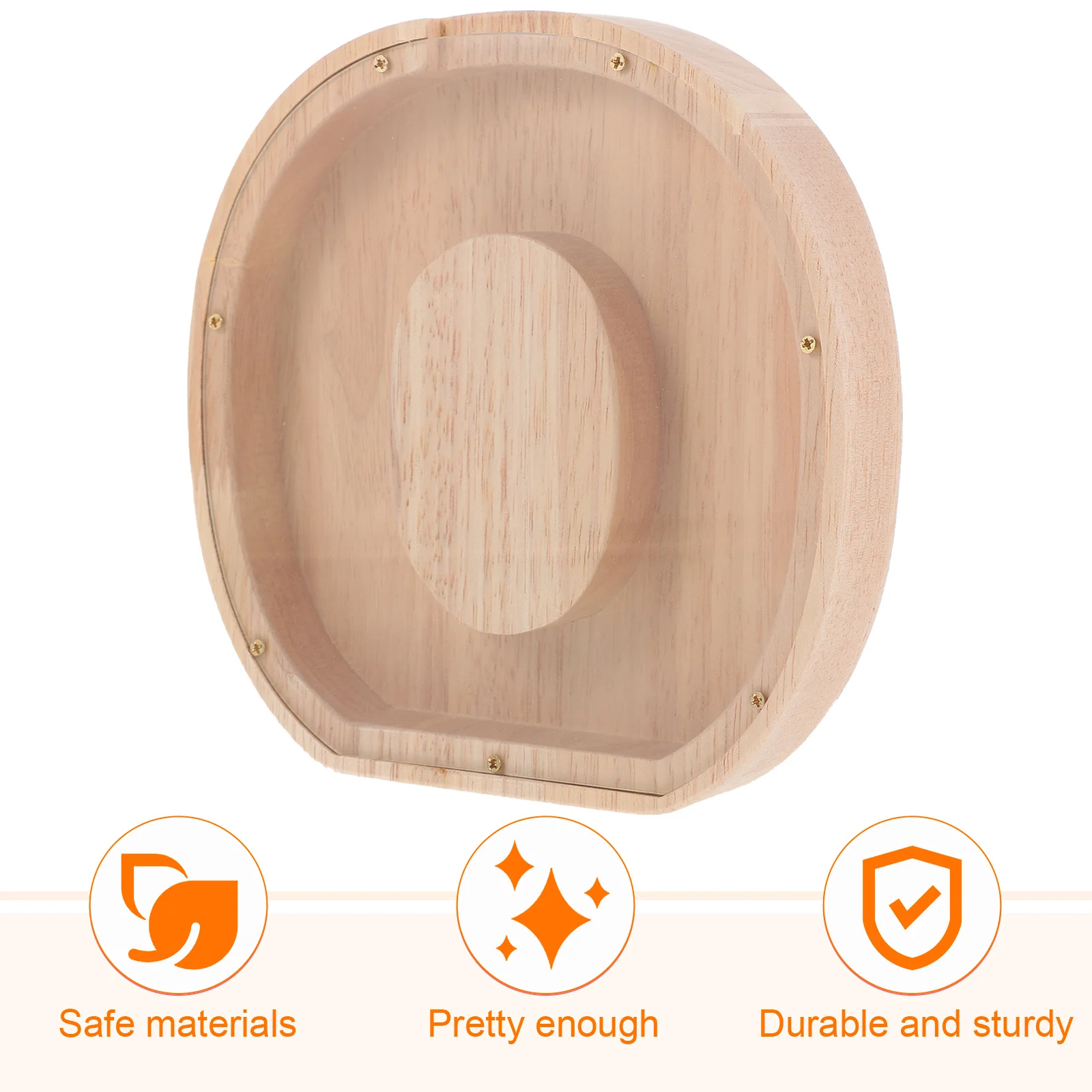 Wooden Piggy Bank Letter O Shape Kids Coin Bank Large Capacity Clear Window Natural Wood Material Rustic Style Alphabets
Wooden Piggy Bank Letter O Shape Kids Coin Bank Large Capacity Clear Window Natural Wood Material Rustic Style Alphabets