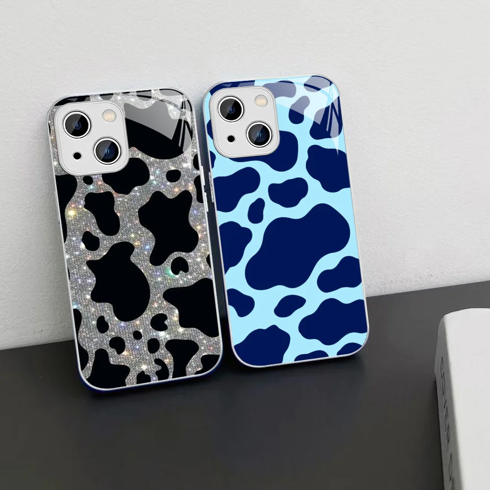 Чехол для телефона с коровьим принтом для iPhone 15 13 12 Mini 11 Pro XS Max X XR 14 Plus, чехол из закаленного стекла 
Чехол для телефона с коровьим принтом для iPhone 15 13 12 Mini 11 Pro XS Max X XR 14 Plus, чехол из закаленного стекла