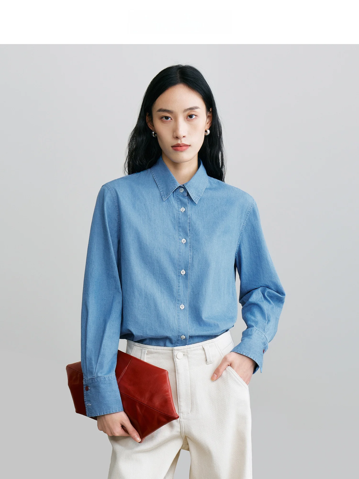 Spring Xili Women's Cotton Shirt Lightweight Versatile Age-Defying Professional Clothing Elegant Style Long Sleeve Pure Cotton
Spring Xili Women's Cotton Shirt Lightweight Versatile Age-Defying Professional Clothing Elegant Style Long Sleeve Pure Cotton