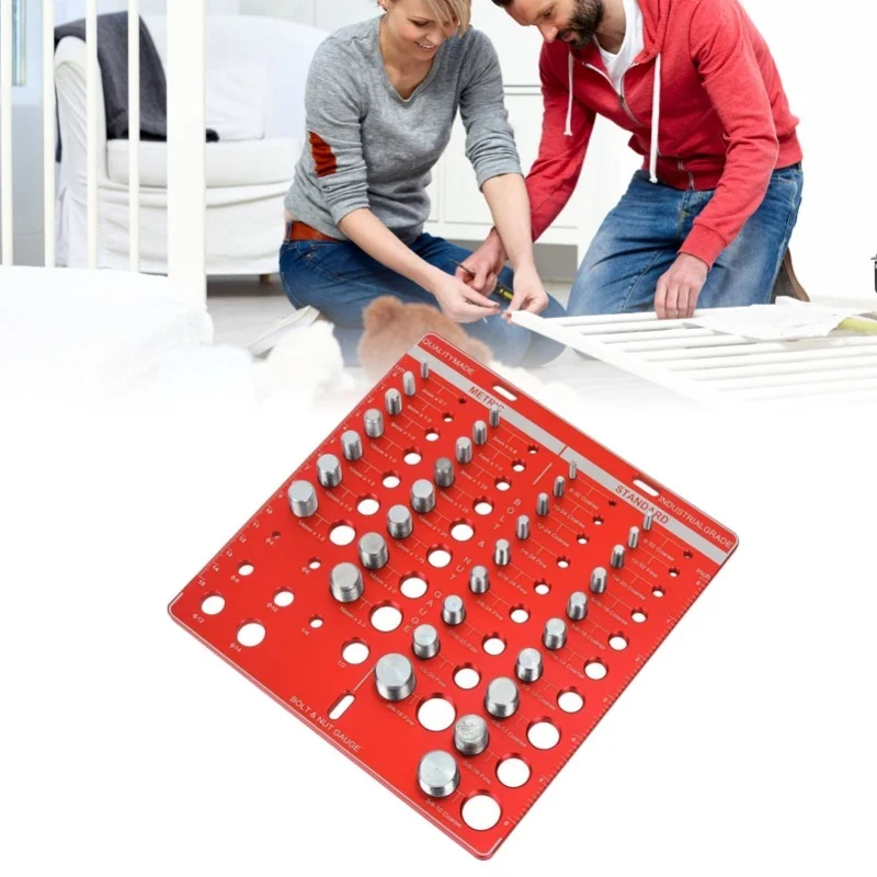 34 Nut And Bolt Thread Checker Aluminum Alloy Standard Size Inch And Metric Thread Identifier Gauge
34 Nut And Bolt Thread Checker Aluminum Alloy Standard Size Inch And Metric Thread Identifier Gauge