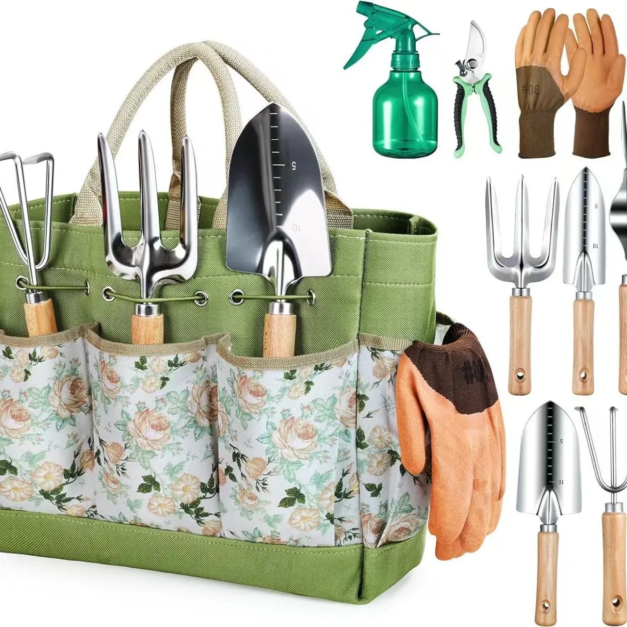 Popular wooden handle stainless steel garden tool set, gardening, plant care, flower watering, gardening tool set
Popular wooden handle stainless steel garden tool set, gardening, plant care, flower watering, gardening tool set