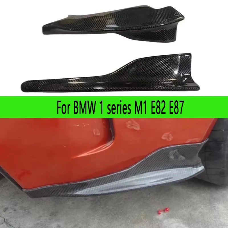 For BMW 1 series M1 E82 E87 Carbon Fiber wrap angle Car Rear Bumper Splitter Corner Trim Cover Rear Chin Upgrade Auto Parts
For BMW 1 series M1 E82 E87 Carbon Fiber wrap angle Car Rear Bumper Splitter Corner Trim Cover Rear Chin Upgrade Auto Parts