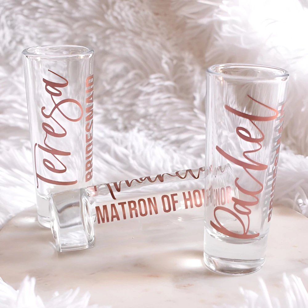Personalized Shot Glass 2oz Shot Glass Personalized Wedding Shot Glass for Bridesmaid Glasses, Custom Bachelorette Party Glasses
Personalized Shot Glass 2oz Shot Glass Personalized Wedding Shot Glass for Bridesmaid Glasses, Custom Bachelorette Party Glasses