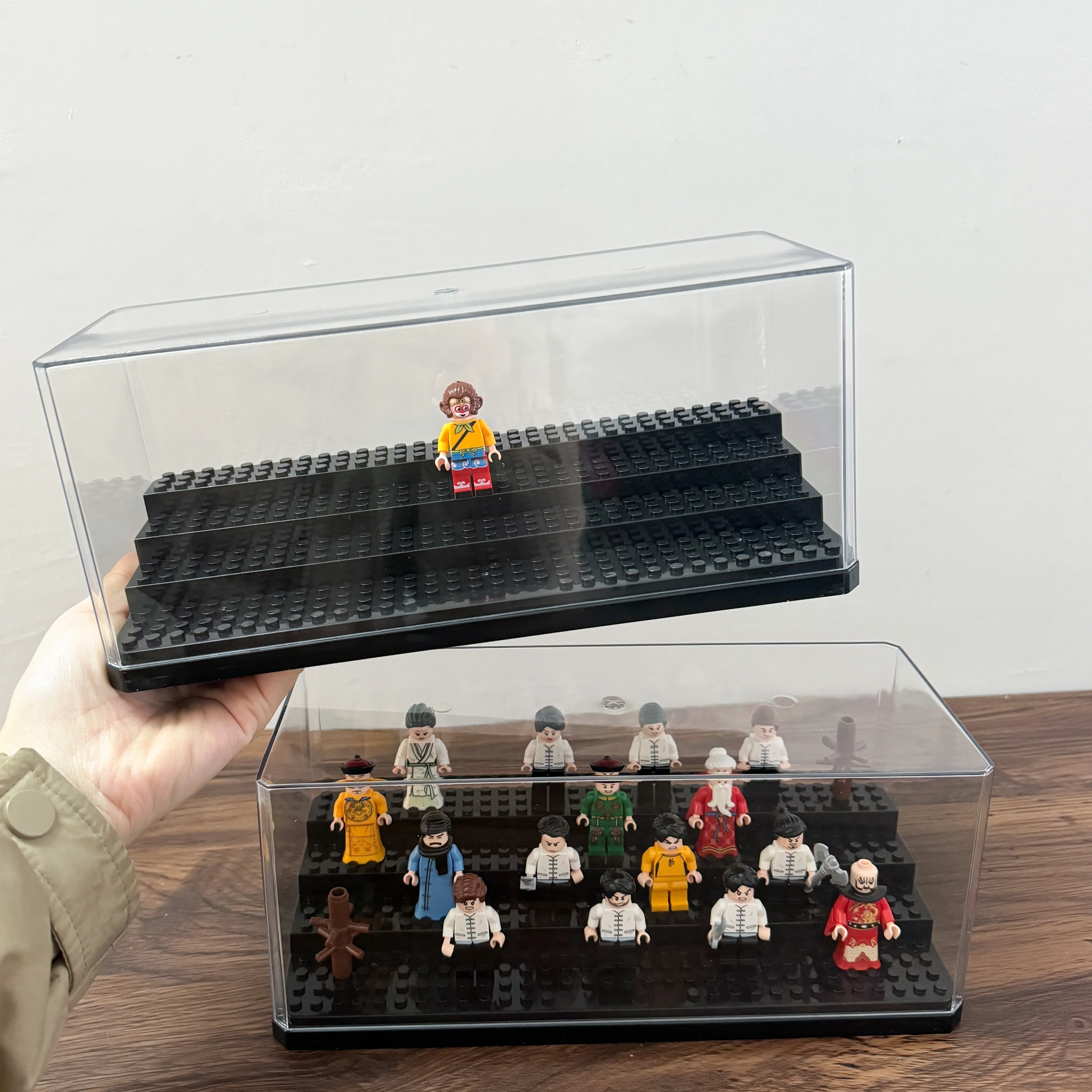 Small Particle Building Blocks Minifigure Display Box Large Case Four-Layer Ladder Acrylic Clear Cover Dustproof Storage Box
Small Particle Building Blocks Minifigure Display Box Large Case Four-Layer Ladder Acrylic Clear Cover Dustproof Storage Box