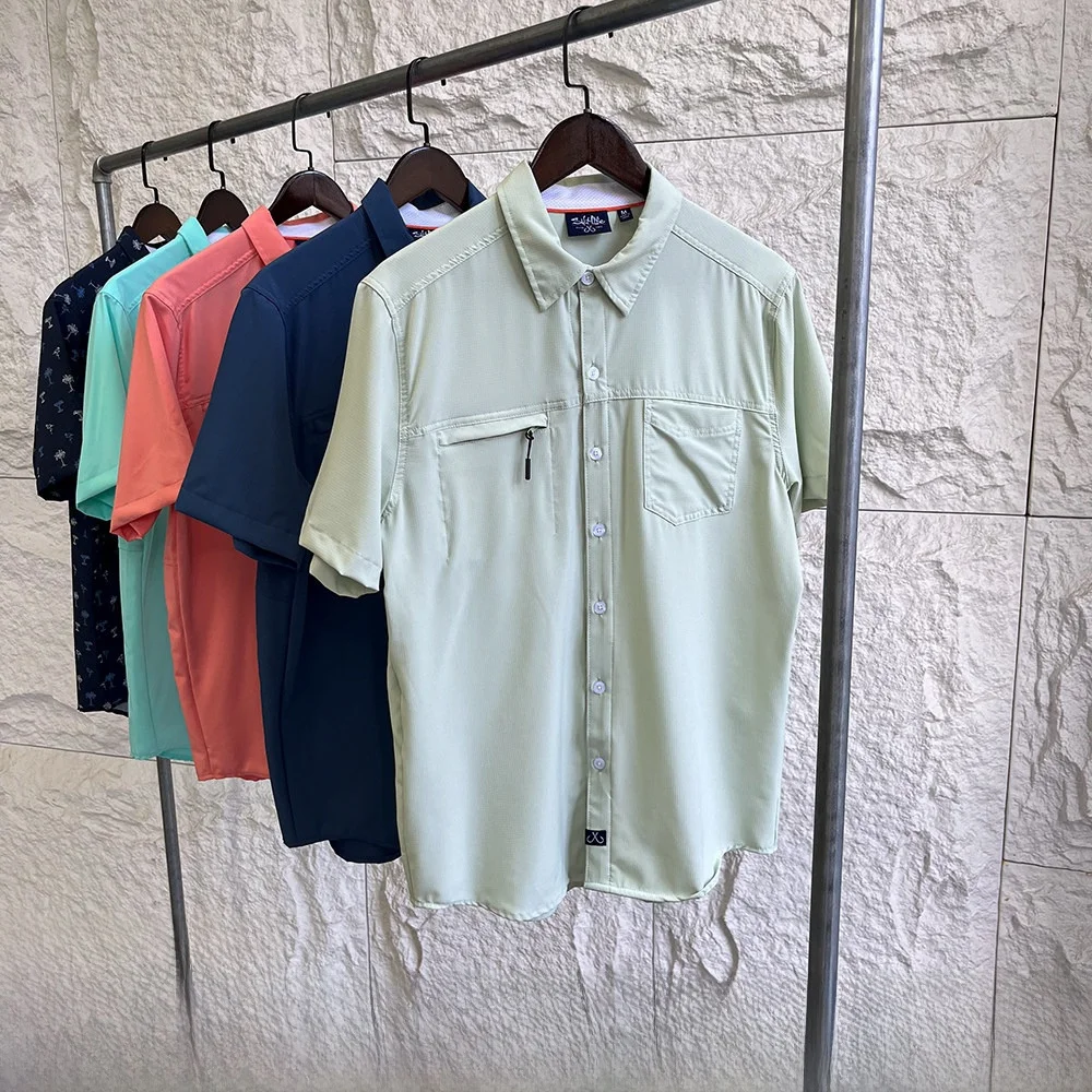 Men's Outdoor Fishing Shirt Quick Dry Elastic Sun Protection Short Sleeve Polyester Fiber Standard Fit Printed Knitted Surf S...
Men's Outdoor Fishing Shirt Quick Dry Elastic Sun Protection Short Sleeve Polyester Fiber Standard Fit Printed Knitted Surf S...
