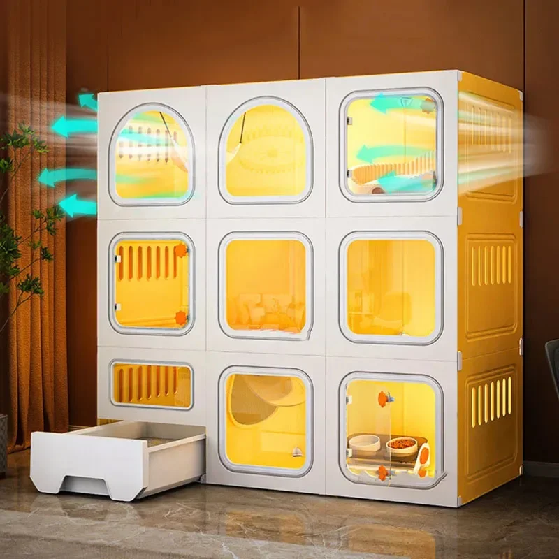 Nordic Simple Cat Cages Home House Light Luxury Indoor Super Large Free Space Cage Cat Litter Box Integrated Cat Villa
Nordic Simple Cat Cages Home House Light Luxury Indoor Super Large Free Space Cage Cat Litter Box Integrated Cat Villa