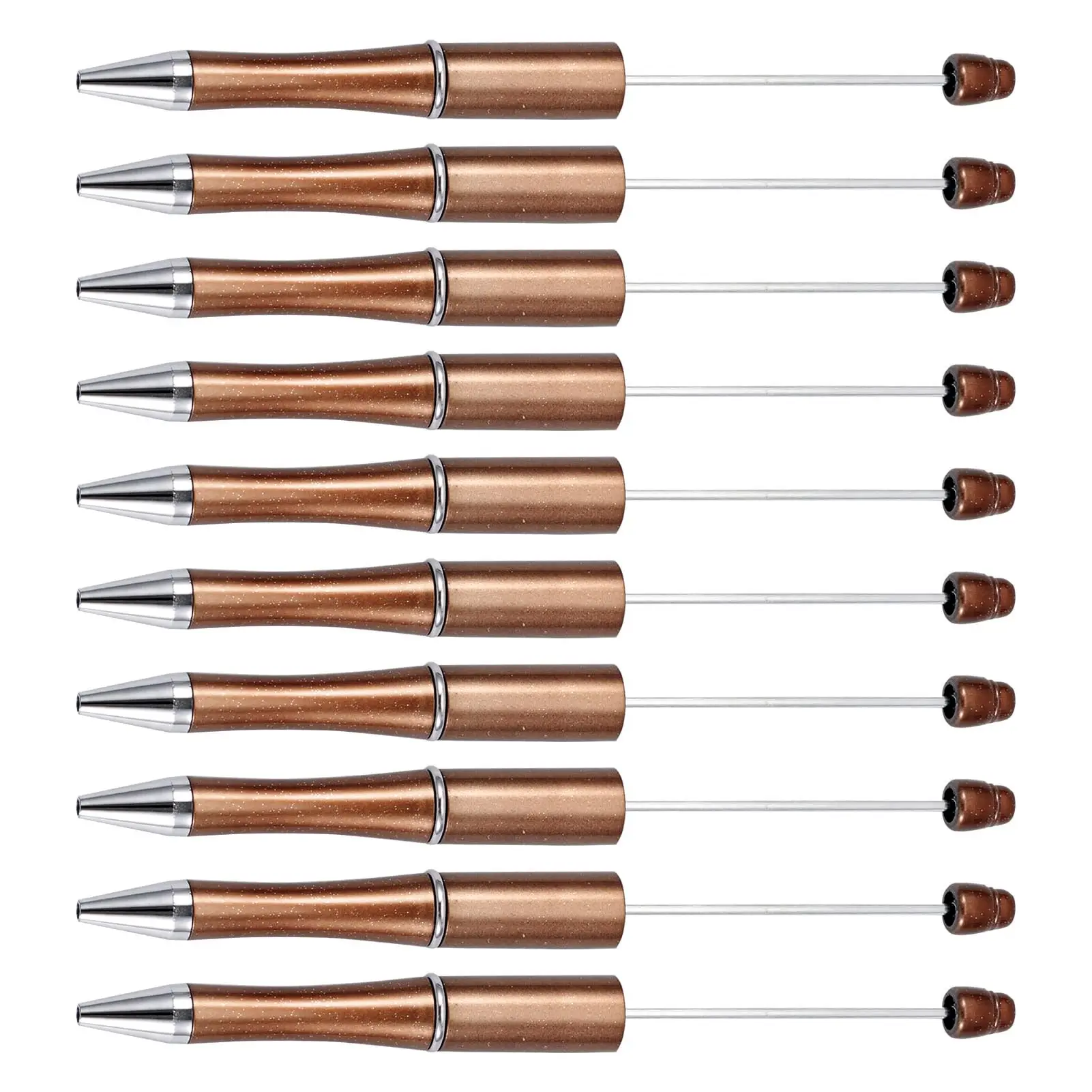 10Pcs Coffee color Plastic Beadable Pens Black Ink Bead Pens for DIY Making Pens Beaded Pens
10Pcs Coffee color Plastic Beadable Pens Black Ink Bead Pens for DIY Making Pens Beaded Pens