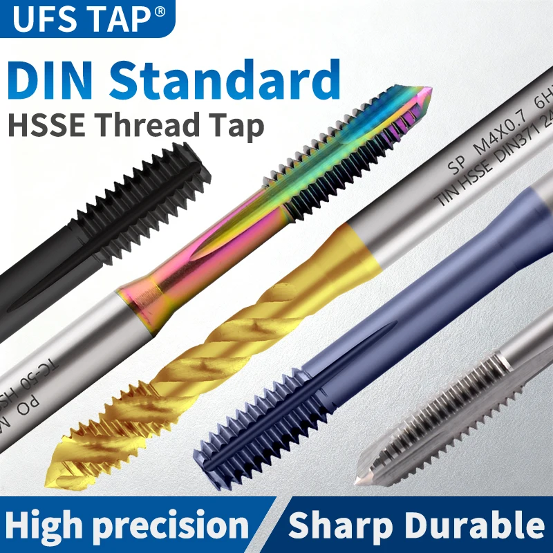 UFS TAP 1PCS HSS-CO DIN 371 376 Standard Forming/Roll Tap Spiral Fluted/Pointed Tap M2 M3 M4 M5 M6 M8 M10 M12 Machine Thread Tap
UFS TAP 1PCS HSS-CO DIN 371 376 Standard Forming/Roll Tap Spiral Fluted/Pointed Tap M2 M3 M4 M5 M6 M8 M10 M12 Machine Thread Tap