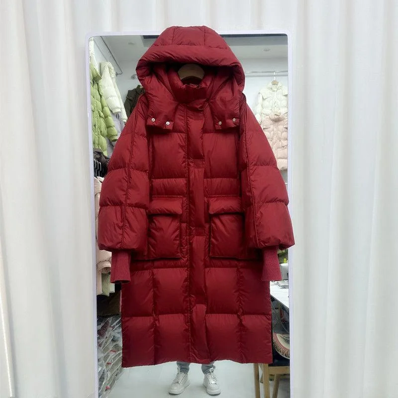 Thi Du down Jaet, женская зимняя новая корейская версия средней длины выше колена, свободная теплая верхняя одежда, повседневная застежка-молния
Thi Du down Jaet, женская зимняя новая корейская версия средней длины выше колена, свободная теплая верхняя одежда, повседневная застежка-молния