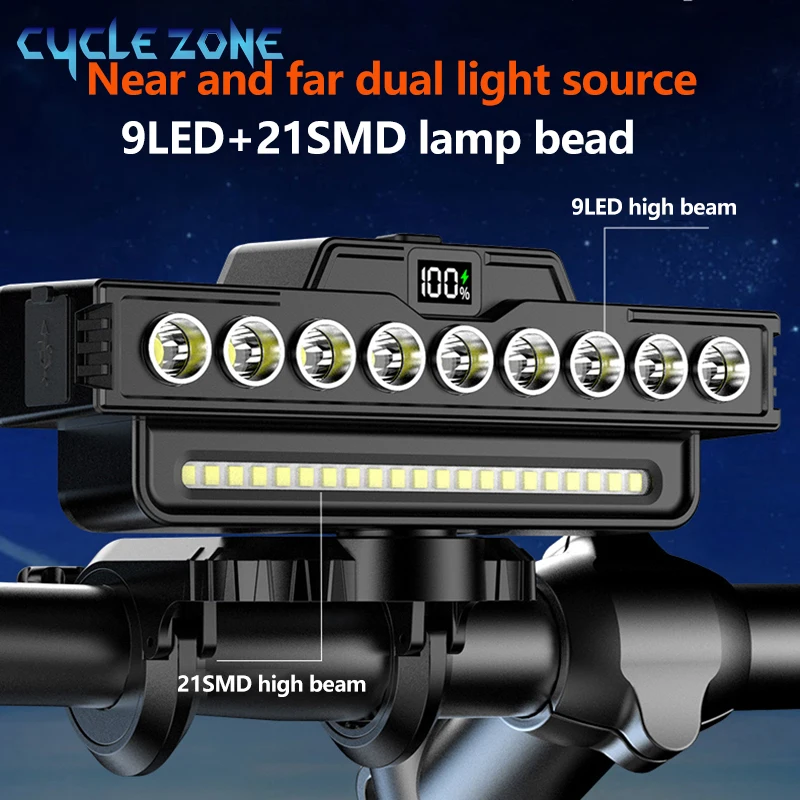 Rechargeable Bike Front Light with Horn MTB Headlight Bicycle Light LED 6 Modes Waterproof Cycling Lamp Road MTB Easy to Install 
Rechargeable Bike Front Light with Horn MTB Headlight Bicycle Light LED 6 Modes Waterproof Cycling Lamp Road MTB Easy to Install