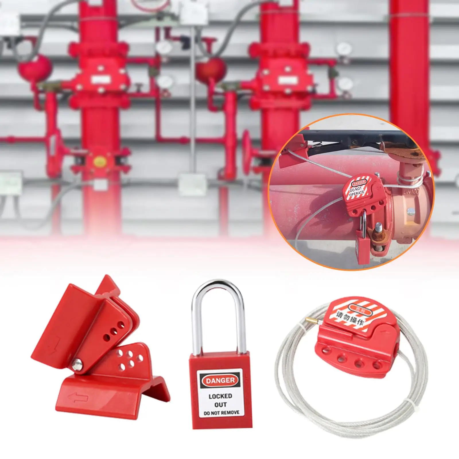 Lockout Tagout Cable Lock Conveniently Stable Wear Resistant Adjustable Cable Lockout for Pipeline Valve Equipment Professional
Lockout Tagout Cable Lock Conveniently Stable Wear Resistant Adjustable Cable Lockout for Pipeline Valve Equipment Professional