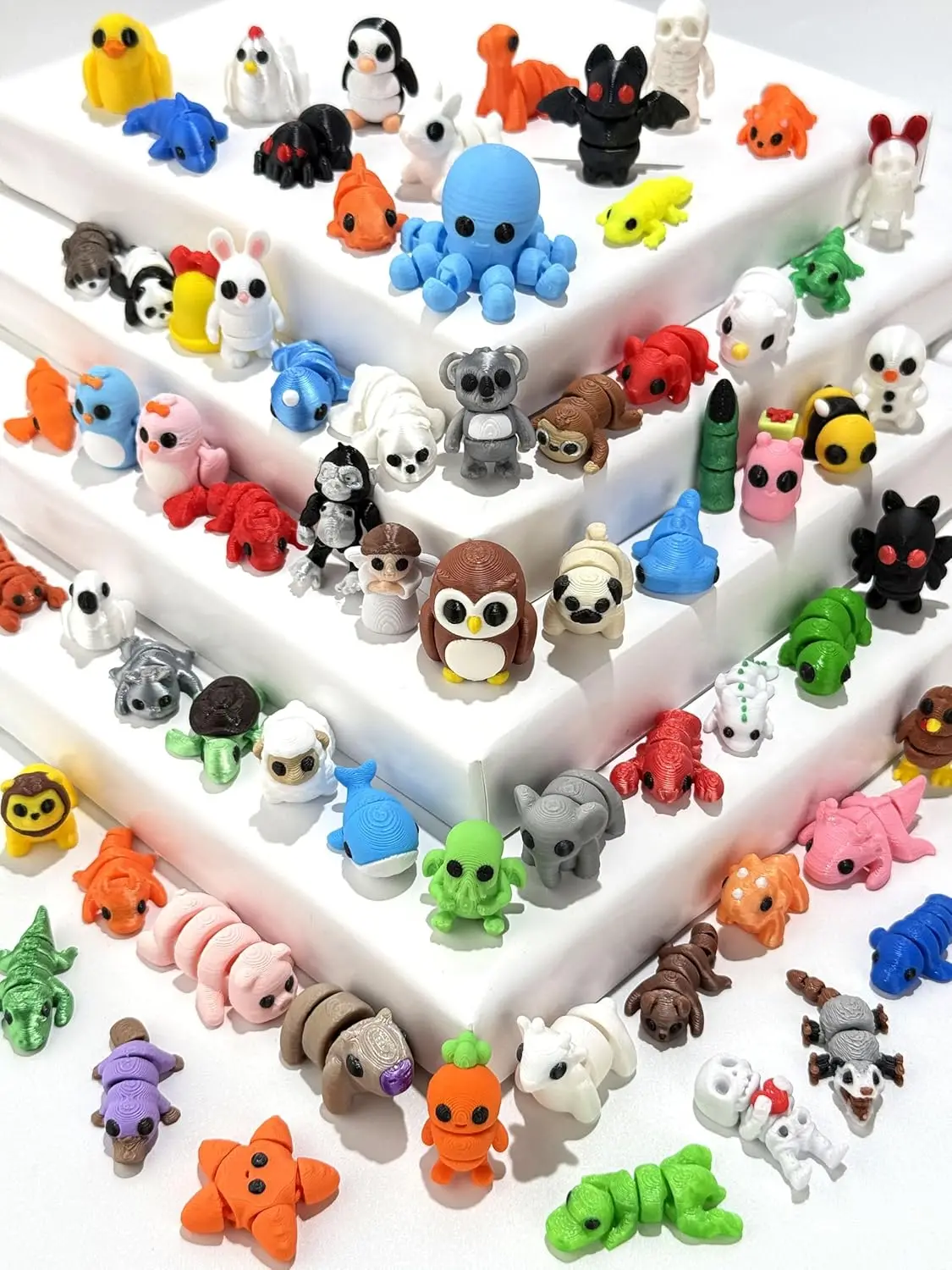 60Pcs Random 3D Printed Animals,Mystery Pack Articulated Figurines Fidget Toy,Gifts for Kids Graduation Rewards,Easter Egg Stuffers,Christmas Birthday Gifts
60Pcs Random 3D Printed Animals,Mystery Pack Articulated Figurines Fidget Toy,Gifts for Kids Graduation Rewards,Easter Egg Stuffers,Christmas Birthday Gifts