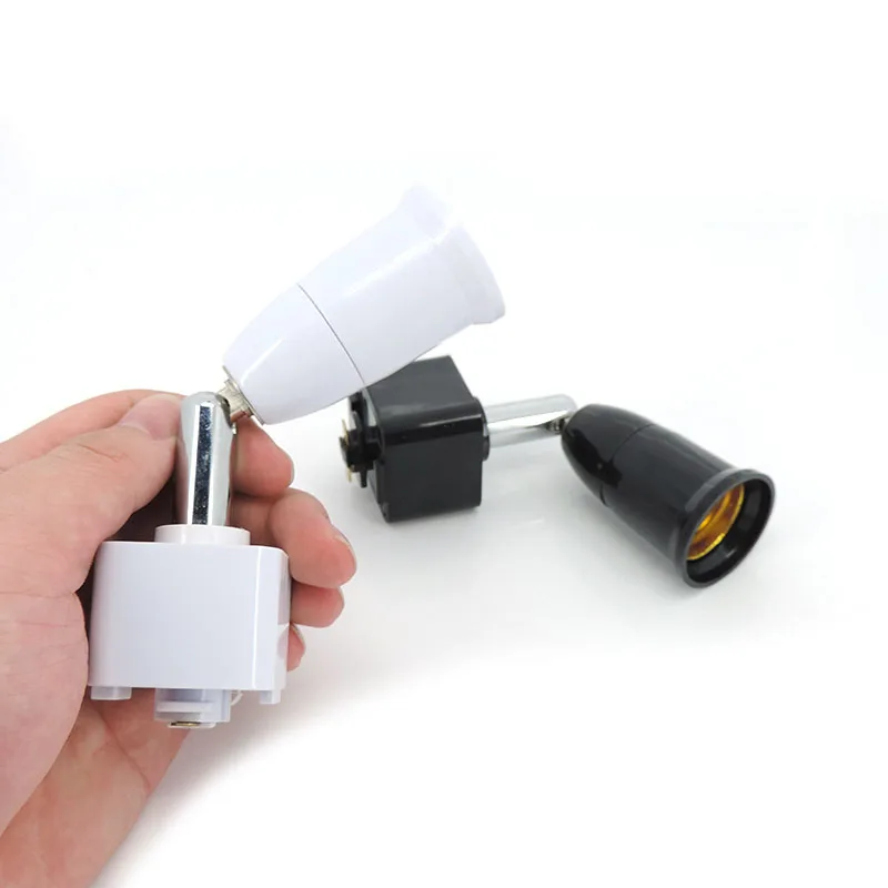 E27 Base E27 Guide Rail Lamp Holder 360 Rotation LED Light Spotlight Head track holder Bulb power Socket Conversion c1
E27 Base E27 Guide Rail Lamp Holder 360 Rotation LED Light Spotlight Head track holder Bulb power Socket Conversion c1