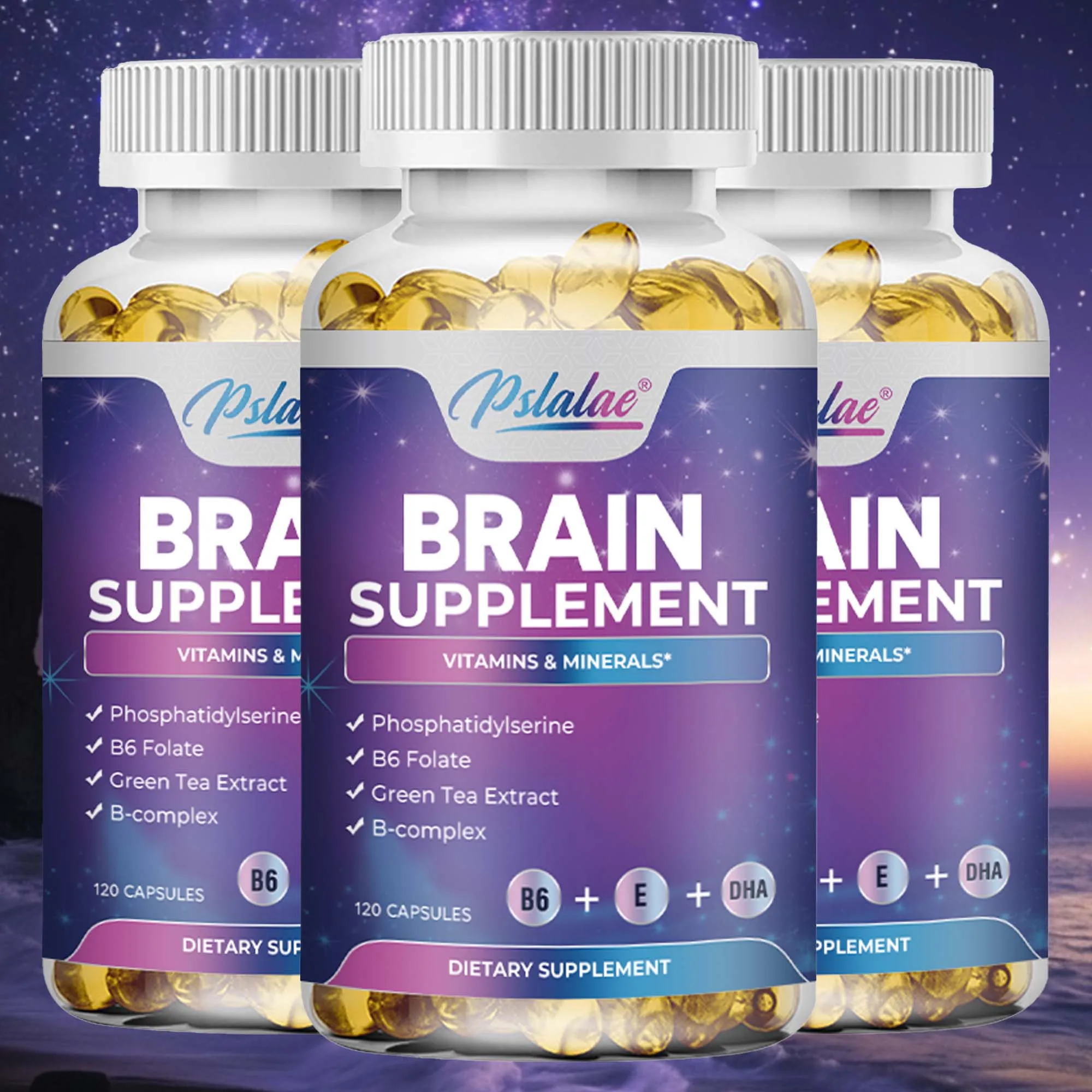 Brain Supplement - Memory, Focus, Clarity, Energy Brain Supplement - 120 Capsules
Brain Supplement - Memory, Focus, Clarity, Energy Brain Supplement - 120 Capsules