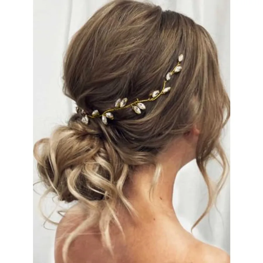 Rhinestone Bride Wedding Hair Vine Crystal Headpiece Bridal Hair Accessories for Women,one size
Rhinestone Bride Wedding Hair Vine Crystal Headpiece Bridal Hair Accessories for Women,one size