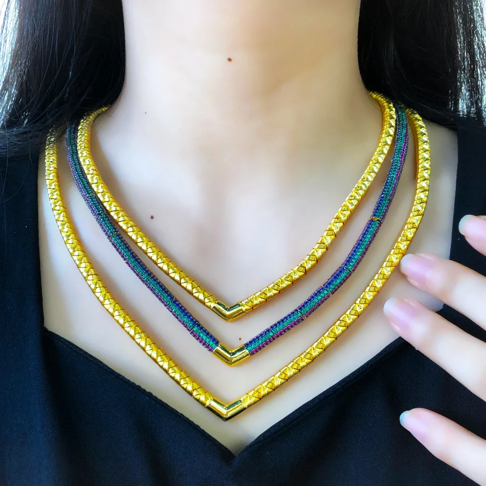 Soramoore New Trendy Luxury 3 Layers Necklace Earrings Bangle Ring Jewelry Set For Bridal Wedding Accessories High Quality
Soramoore New Trendy Luxury 3 Layers Necklace Earrings Bangle Ring Jewelry Set For Bridal Wedding Accessories High Quality