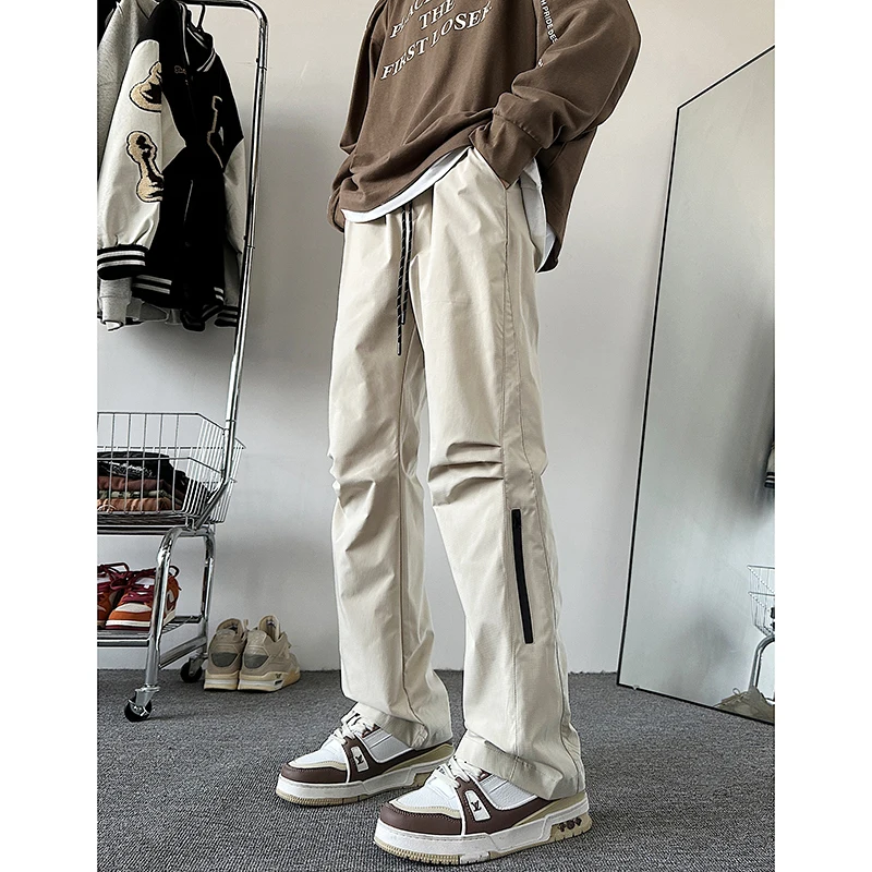 Side Zipper Decorated Casual Pants Men's Streetwear Loose Casual Trousers Male Youth Trendy Brand Sweatpants Gray Black Beige
Side Zipper Decorated Casual Pants Men's Streetwear Loose Casual Trousers Male Youth Trendy Brand Sweatpants Gray Black Beige