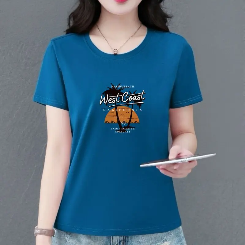 Casual Comfortable Short Sleeve T-Shirt Letter Print Loose Slimming Fashionable Top for Middle-Aged And Elderly Women
Casual Comfortable Short Sleeve T-Shirt Letter Print Loose Slimming Fashionable Top for Middle-Aged And Elderly Women