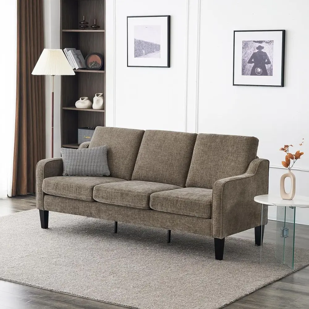 Brown 71 3-Seater Modern Sofa with Chenille Upholstery for Living Room or Bedroom
Brown 71 3-Seater Modern Sofa with Chenille Upholstery for Living Room or Bedroom