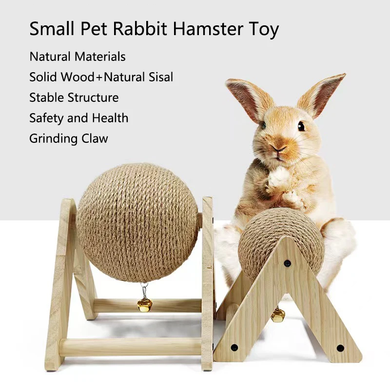 Natural Sisal Small Pet Cat Rabbit Scratching Ball Toy Durable Interactive Play for Claw Trimming Small Pets Enrichment Toy New
Natural Sisal Small Pet Cat Rabbit Scratching Ball Toy Durable Interactive Play for Claw Trimming Small Pets Enrichment Toy New