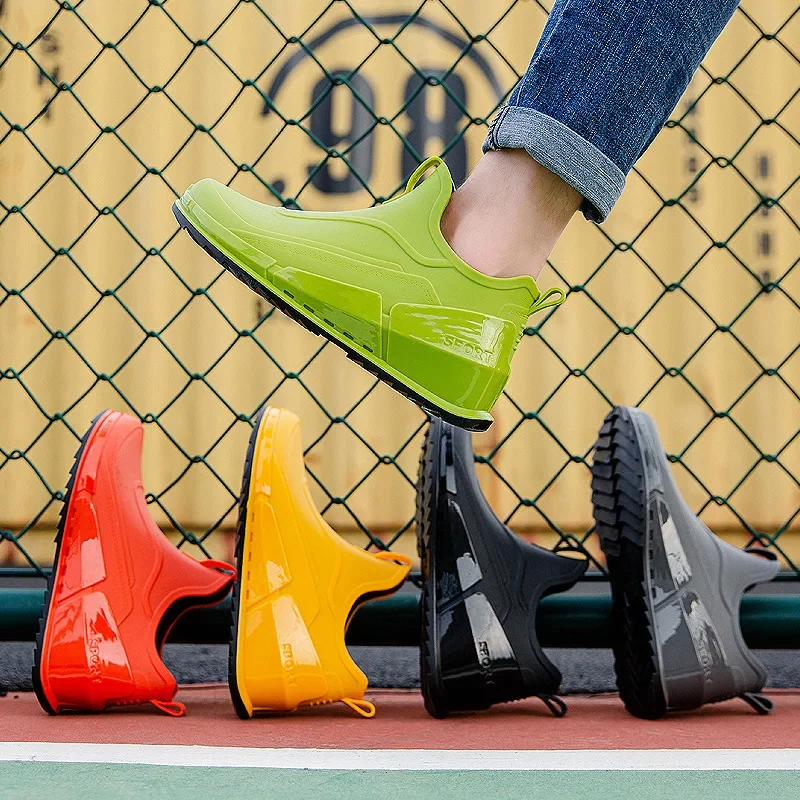 Fashion Rain Shoes Men's Thick Soled Wear-resistant Rubber Shoes Anti-skid Kitchen Outdoor Waterproof Rain Boots Plush Warm Shoe
Fashion Rain Shoes Men's Thick Soled Wear-resistant Rubber Shoes Anti-skid Kitchen Outdoor Waterproof Rain Boots Plush Warm Shoe