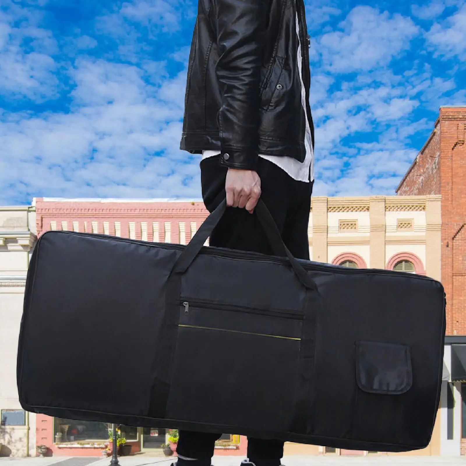 61 Key Electric Piano Keyboard Bag with Handle Convenient Portable Protection Keyboard Case Handbag for Music Travel
61 Key Electric Piano Keyboard Bag with Handle Convenient Portable Protection Keyboard Case Handbag for Music Travel