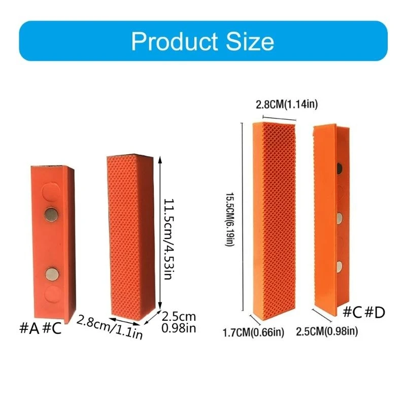 652F TPU Vise Jaw Covers Liners Inserts To Prevent Scratches Dents On Workpieces For Professional Technicians 1 Pair
652F TPU Vise Jaw Covers Liners Inserts To Prevent Scratches Dents On Workpieces For Professional Technicians 1 Pair