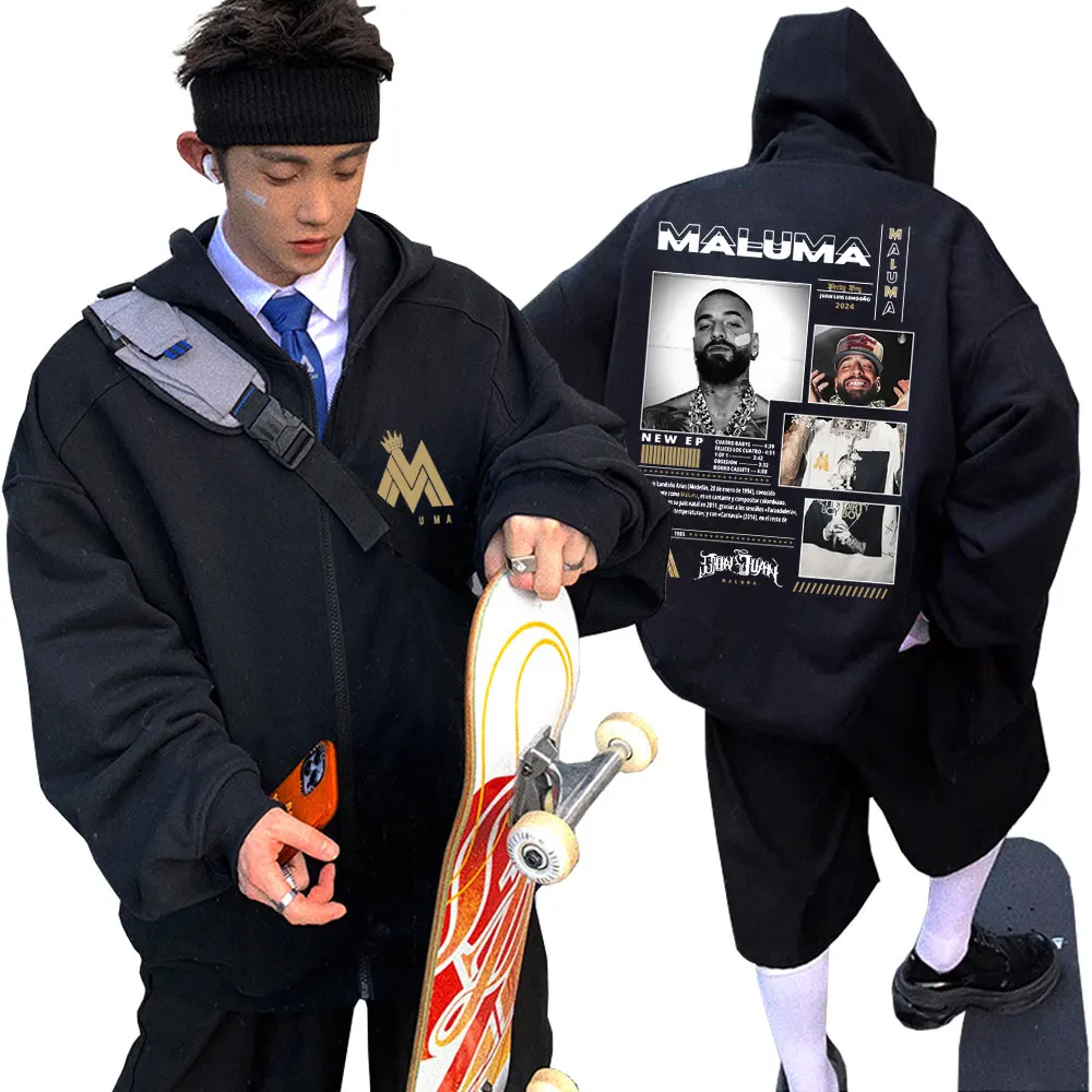 Rapper Maluma Graphic Zipper Hoodie Men Casual Vintage Oversized Zip Up Jacket Men's Fashion Sweatshirt Hip Hop Rap Streetwear
Rapper Maluma Graphic Zipper Hoodie Men Casual Vintage Oversized Zip Up Jacket Men's Fashion Sweatshirt Hip Hop Rap Streetwear