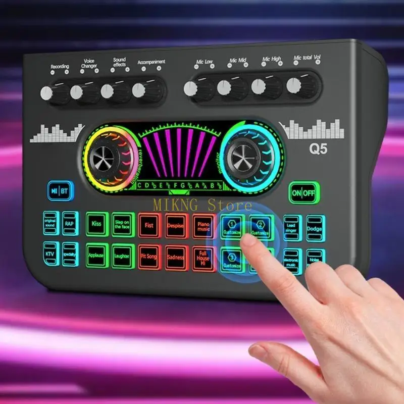 Игровой звуковой микшер Потоковый микшер Bluetooth-совместимая звуковая плата Voice Changer Звуковая карта для ПК Телефон Live
Игровой звуковой микшер Потоковый микшер Bluetooth-совместимая звуковая плата Voice Changer Звуковая карта для ПК Телефон Live