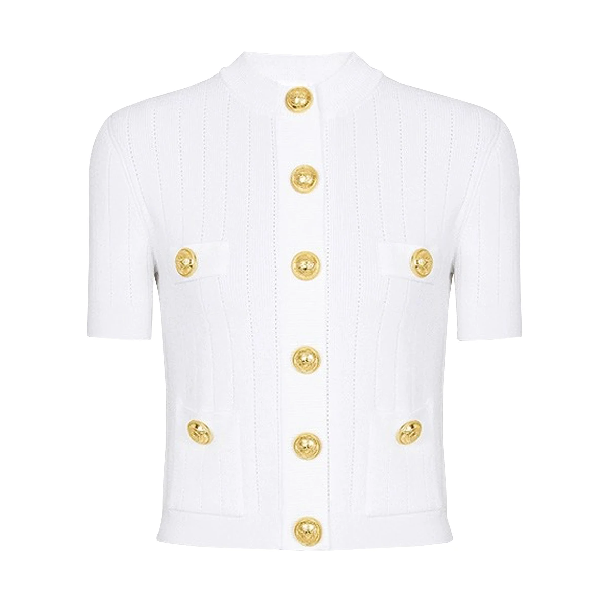 Spring And Autumn New High Quality Fashion Atmosphere Commuter Knitted Shirt Short Sleeve Round Neck Woolen Cardigan Top
Spring And Autumn New High Quality Fashion Atmosphere Commuter Knitted Shirt Short Sleeve Round Neck Woolen Cardigan Top