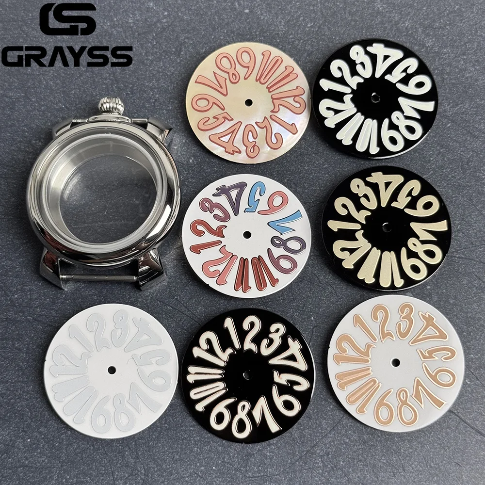 New 40MM Shiny Polishing Watch Case for NH35 for NH35 NH36 Movement Watch Accessories 12o'clock crown case black/ Color dial set
New 40MM Shiny Polishing Watch Case for NH35 for NH35 NH36 Movement Watch Accessories 12o'clock crown case black/ Color dial set
