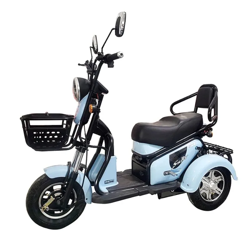 Mini Three Wheel Electric Delivery Tricycle with 2 Storage Baskets 3 Wheel Electric Tricycle 2 Seats Electric Scooter
Mini Three Wheel Electric Delivery Tricycle with 2 Storage Baskets 3 Wheel Electric Tricycle 2 Seats Electric Scooter