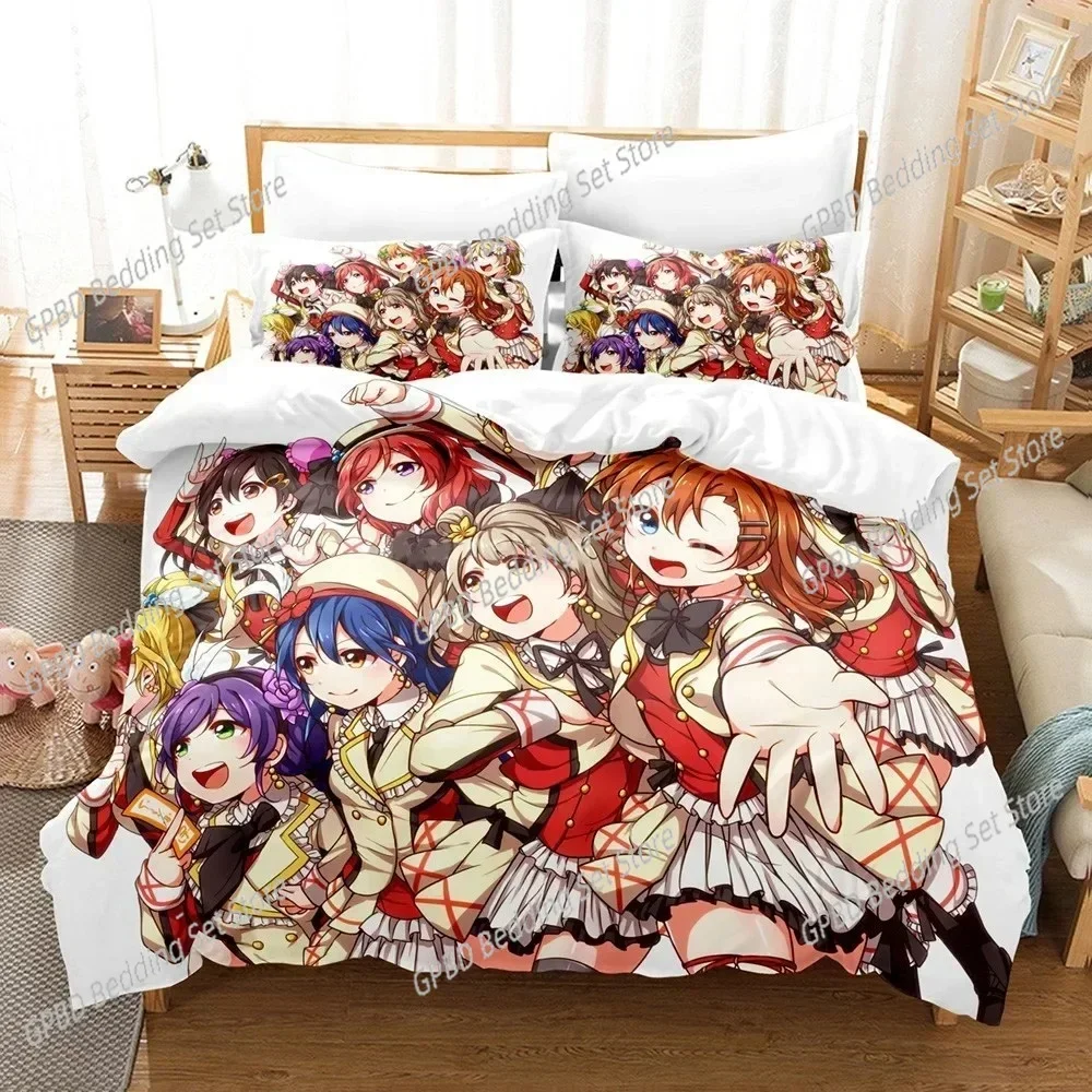 New 3D Printed Love Live 3D Duvet Cover Bedding Set Comforter Linen Pillowcases Home Decor Single Double Twin King Queen
New 3D Printed Love Live 3D Duvet Cover Bedding Set Comforter Linen Pillowcases Home Decor Single Double Twin King Queen