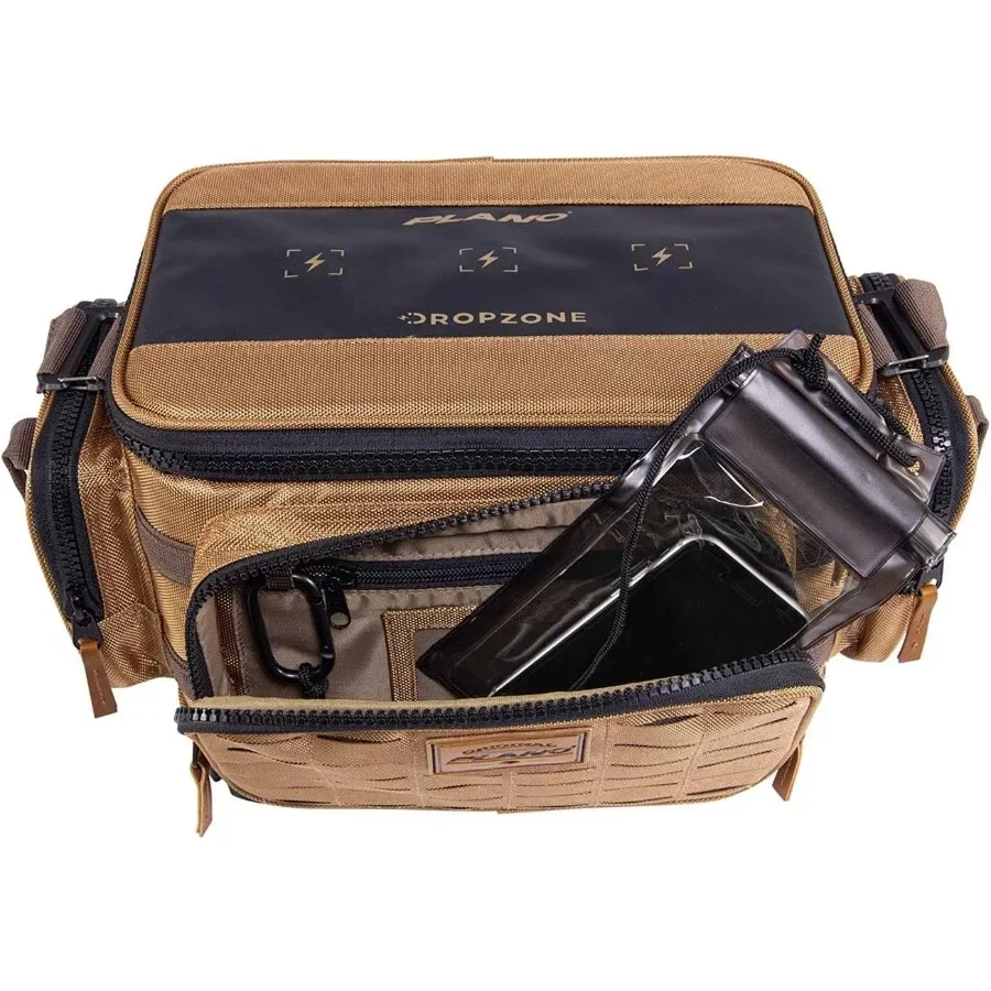 Guide Series Tackle Bag Premium Tackle Storage with No Slip Base and Included Stows for Fishing Enthusiasts Khaki with Brown an
Guide Series Tackle Bag Premium Tackle Storage with No Slip Base and Included Stows for Fishing Enthusiasts Khaki with Brown an