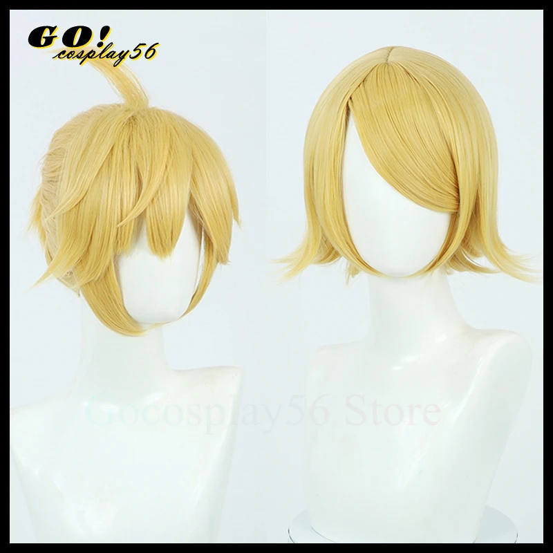 Project Sekai Rin Len Cosplay Wig Twins Short Ponytail Golden Straight Heat Resistant Hair Halloween Role Play Headwear
Project Sekai Rin Len Cosplay Wig Twins Short Ponytail Golden Straight Heat Resistant Hair Halloween Role Play Headwear