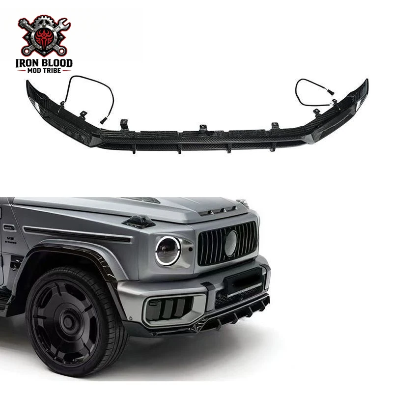 Suitable for Mercedes-Benz 2024+ G-Class W465 G63 top style front lip dry carbon front spoiler
Suitable for Mercedes-Benz 2024+ G-Class W465 G63 top style front lip dry carbon front spoiler
