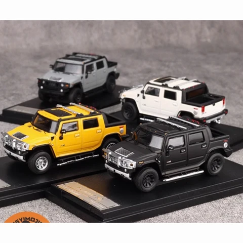 LuLu Modelo 1:64 HUMMER H2 SUV Liga Modelo de Carro Lembrança Clássico Exibição Estática Coleção Brinquedo Presente
