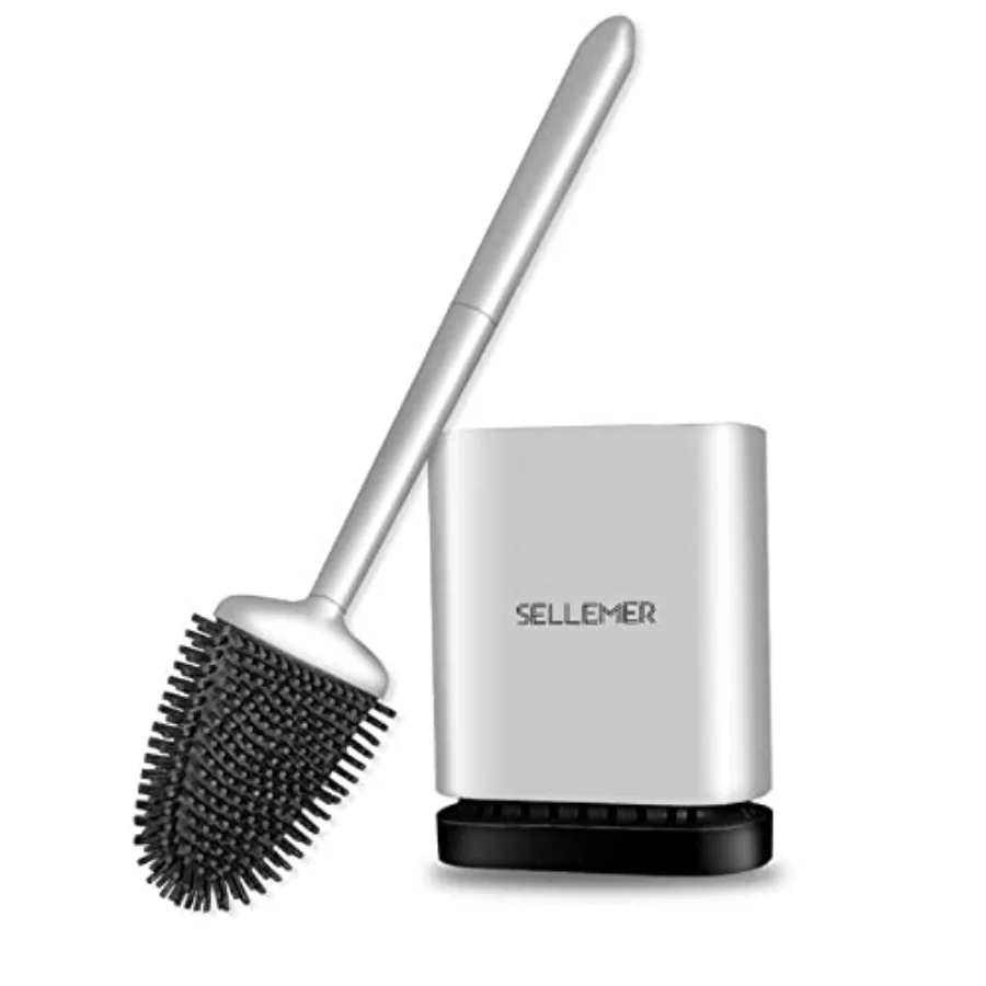 Toilet Brush and Holder Set - Flexible Toilet Bowl Brush Head with Silicone Bristles, Compact Size for Storage and Organization
Toilet Brush and Holder Set - Flexible Toilet Bowl Brush Head with Silicone Bristles, Compact Size for Storage and Organization
