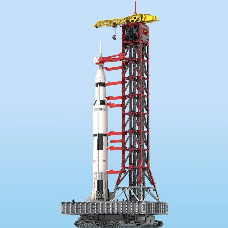 MOC-60088 Launch Tower Mk I for Saturn V (21309/92176) with Crawler Building block model, children's toy gift, building blocks
MOC-60088 Launch Tower Mk I for Saturn V (21309/92176) with Crawler Building block model, children's toy gift, building blocks