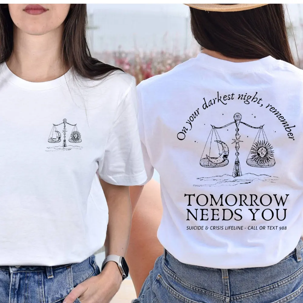 988 Shirt Isyour Darkest Night, ReweneTOMORROWNEEDS YOU Mental Health Sweatshirt You Matter Shirt Women Y2k Top Aesthetic Tees
988 Shirt Isyour Darkest Night, ReweneTOMORROWNEEDS YOU Mental Health Sweatshirt You Matter Shirt Women Y2k Top Aesthetic Tees